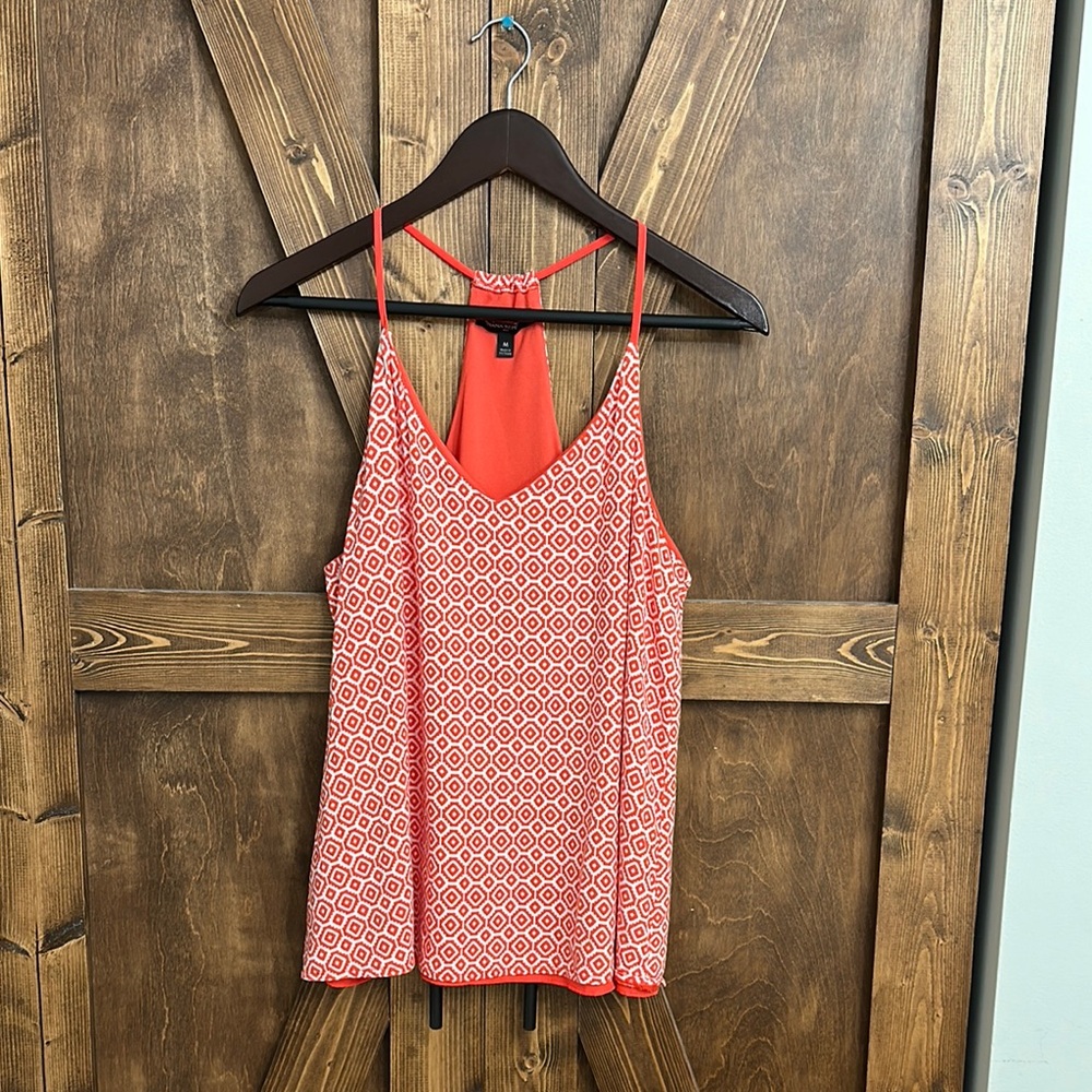 Banana Republic Coral Asymmetrical Racerback Camisole- Size Medium